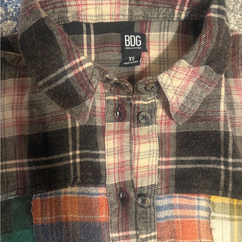 BDG Multicolor Plaid Button-Up Shirt - Picture 4 of 7